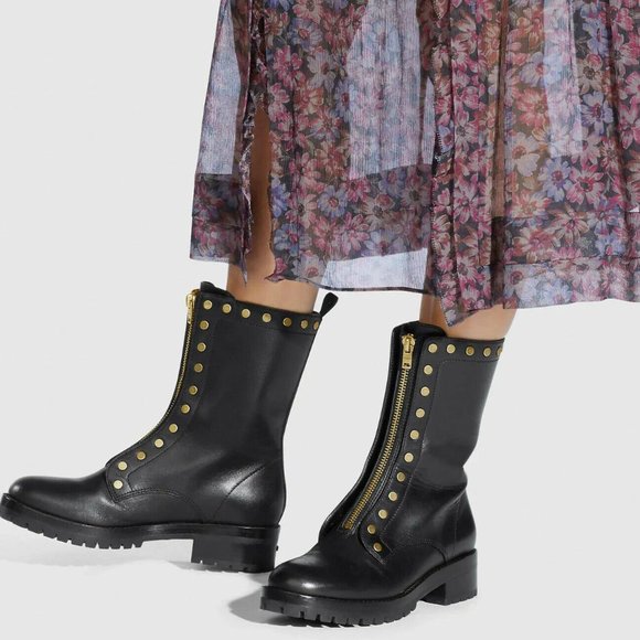 Coach Euc Coach Lara Combat Boot Size 6.5 - Picture 1 of 6